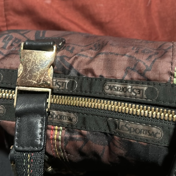 2004 L.A.M.B. Gwen Stefani LAMB ICON TEAK KIKI LESPORTSAC SMALL BARREL BAG - Picture 2 of 2